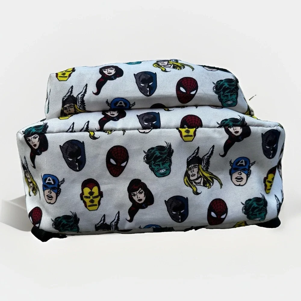 Vans x Marvel Backpack With Superheroes Spiderman Black Panther Hulk Thor - EUC